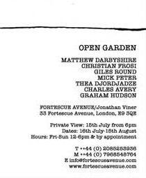 Open Garden - Matthew Darbishire, Thea Djordjadze, Giles Round, Charles Avery, Tea Djordjadze, Grahem Hudson, Mick Peter, Christian Frosi